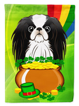 Load image into Gallery viewer, Japanese Chin St. Patrick's Day Garden Flag – Decorative Outdoor Yard Flag BB1974GF