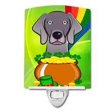 Load image into Gallery viewer, Weimaraner St. Patrick's Day Ceramic Night Light BB1975CNL