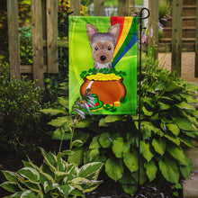 Load image into Gallery viewer, Yorkie Puppy St. Patrick's Day Garden Flag – Decorative Outdoor Yard Flag BB1976GF