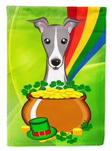 Load image into Gallery viewer, Italian Greyhound St. Patrick's Day Flag Canvas House Size BB1980CHF