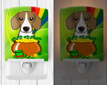 Load image into Gallery viewer, Beagle St. Patrick's Day Ceramic Night Light BB1983CNL