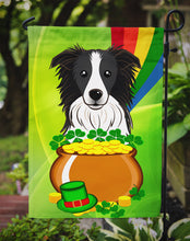 Load image into Gallery viewer, Border Collie St. Patrick's Day Garden Flag – Decorative Outdoor Yard Flag BB1985GF