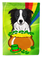 Load image into Gallery viewer, Border Collie St. Patrick's Day Garden Flag – Decorative Outdoor Yard Flag BB1985GF