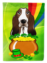 Load image into Gallery viewer, Basset Hound St. Patrick's Day Garden Flag – Decorative Outdoor Yard Flag BB1987GF