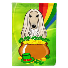 Load image into Gallery viewer, Afghan Hound St. Patrick's Day Flag Canvas House Size BB1988CHF