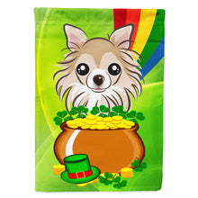 Load image into Gallery viewer, Chihuahua St. Patrick's Day Flag Canvas House Size BB1995CHF