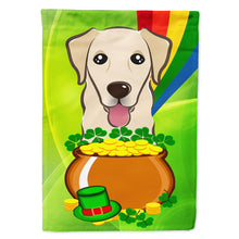 Load image into Gallery viewer, Golden Retriever St. Patrick's Day Flag Canvas House Size BB1996CHF