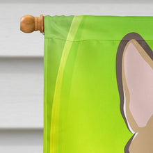 Load image into Gallery viewer, Sable Corgi St. Patrick's Day Flag Canvas House Size BB1997CHF