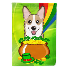 Load image into Gallery viewer, Sable Corgi St. Patrick's Day Flag Canvas House Size BB1997CHF