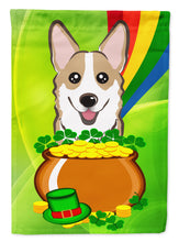 Load image into Gallery viewer, Sable Corgi St. Patrick's Day Garden Flag – Decorative Outdoor Yard Flag BB1997GF