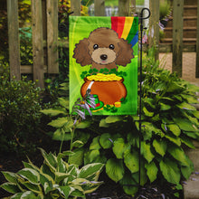 Load image into Gallery viewer, Chocolate Brown Poodle St. Patrick's Day Garden Flag – Decorative Outdoor Yard Flag BB2000GF
