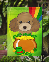 Load image into Gallery viewer, Chocolate Brown Poodle St. Patrick's Day Garden Flag – Decorative Outdoor Yard Flag BB2000GF