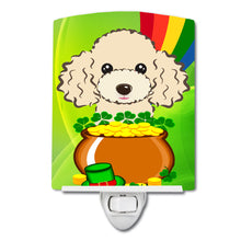 Load image into Gallery viewer, Buff Poodle St. Patrick's Day Ceramic Night Light BB2002CNL