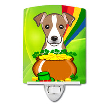 Load image into Gallery viewer, Jack Russell Terrier St. Patrick's Day Ceramic Night Light BB2004CNL