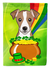 Load image into Gallery viewer, Jack Russell Terrier St. Patrick's Day Garden Flag – Decorative Outdoor Yard Flag BB2004GF