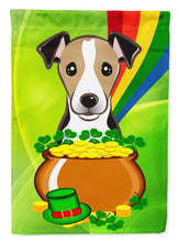 Load image into Gallery viewer, Jack Russell Terrier St. Patrick's Day Garden Flag – Decorative Outdoor Yard Flag BB2005GF