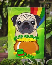 Load image into Gallery viewer, Fawn Pug St. Patrick's Day Garden Flag – Decorative Outdoor Yard Flag BB2006GF