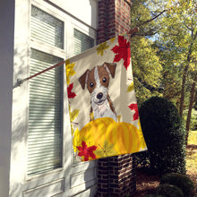 Load image into Gallery viewer, Jack Russell Terrier Thanksgiving Flag Canvas House Size BB2008CHF