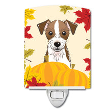 Load image into Gallery viewer, Jack Russell Terrier Thanksgiving Ceramic Night Light BB2008CNL