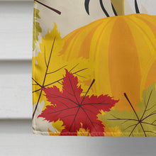 Load image into Gallery viewer, Golden Retriever Thanksgiving Flag Canvas House Size BB2011CHF