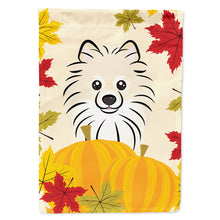 Load image into Gallery viewer, Pomeranian Thanksgiving Flag Canvas House Size BB2013CHF