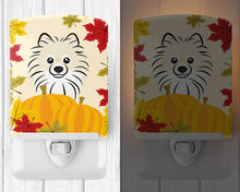 Load image into Gallery viewer, Pomeranian Thanksgiving Ceramic Night Light BB2013CNL