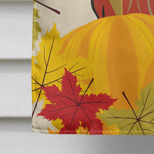 Load image into Gallery viewer, Longhair Red Dachshund Thanksgiving Flag Canvas House Size BB2020CHF