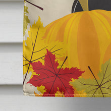 Load image into Gallery viewer, Smooth Black and Tan Dachshund Thanksgiving Flag Canvas House Size BB2021CHF