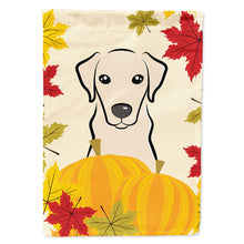 Load image into Gallery viewer, Yellow Labrador Thanksgiving Flag Canvas House Size BB2028CHF