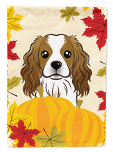 Load image into Gallery viewer, Cavalier Spaniel Thanksgiving Garden Flag – Decorative Outdoor Yard Flag BB2030GF