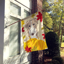 Load image into Gallery viewer, Borzoi Thanksgiving Flag Canvas House Size BB2034CHF