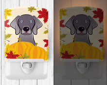 Load image into Gallery viewer, Weimaraner Thanksgiving Ceramic Night Light BB2037CNL