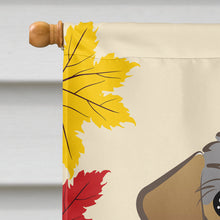 Load image into Gallery viewer, Wirehaired Dachshund Thanksgiving Flag Canvas House Size BB2039CHF