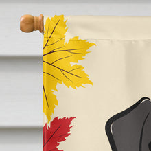 Load image into Gallery viewer, Black Labrador Thanksgiving Flag Canvas House Size BB2041CHF