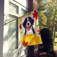 Load image into Gallery viewer, Bernese Mountain Dog Thanksgiving Flag Canvas House Size BB2043CHF