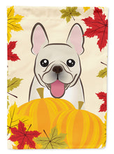 Load image into Gallery viewer, French Bulldog Thanksgiving Flag Canvas House Size