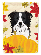Load image into Gallery viewer, Border Collie Thanksgiving Flag Canvas House Size BB2047CHF