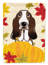 Load image into Gallery viewer, Basset Hound Thanksgiving Garden Flag – Decorative Outdoor Yard Flag BB2049GF