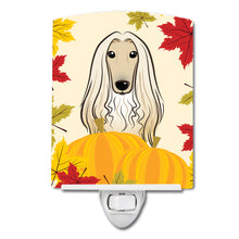Load image into Gallery viewer, Afghan Hound Thanksgiving Ceramic Night Light BB2050CNL