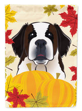 Load image into Gallery viewer, Saint Bernard Thanksgiving Flag Canvas House Size BB2052CHF