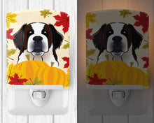 Load image into Gallery viewer, Saint Bernard Thanksgiving Ceramic Night Light BB2052CNL