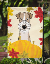 Load image into Gallery viewer, Wire Haired Fox Terrier Thanksgiving Garden Flag – Decorative Outdoor Yard Flag BB2053GF