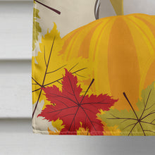 Load image into Gallery viewer, Gray Silver Shih Tzu Thanksgiving Flag Canvas House Size BB2056CHF