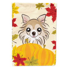 Load image into Gallery viewer, Chihuahua Thanksgiving Flag Canvas House Size BB2057CHF