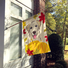 Load image into Gallery viewer, Golden Retriever Thanksgiving Flag Canvas House Size BB2058CHF