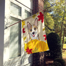 Load image into Gallery viewer, Sable Corgi Thanksgiving Flag Canvas House Size BB2059CHF