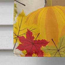 Load image into Gallery viewer, Chocolate Brown Poodle Thanksgiving Flag Canvas House Size BB2062CHF