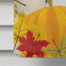 Load image into Gallery viewer, White Poodle Thanksgiving Flag Canvas House Size BB2063CHF