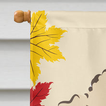 Load image into Gallery viewer, Buff Poodle Thanksgiving Flag Canvas House Size BB2064CHF