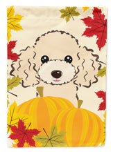 Load image into Gallery viewer, Buff Poodle Thanksgiving Garden Flag – Decorative Outdoor Yard Flag BB2064GF